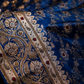 "The Royal Sapphire Blue" Premium Bridal Banarasi Silk Saree