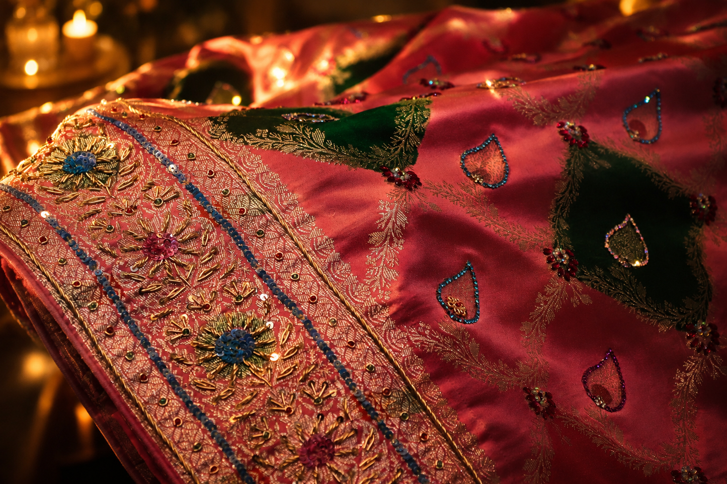 "The Cocktail Pink" Premium Handcrafted Banarasi Silk Saree