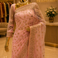 "The Blush Pink" Luxurious Handcrafted Designer Saree