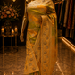 "The Mustard & Olive" Premium Banarasi Silk Saree