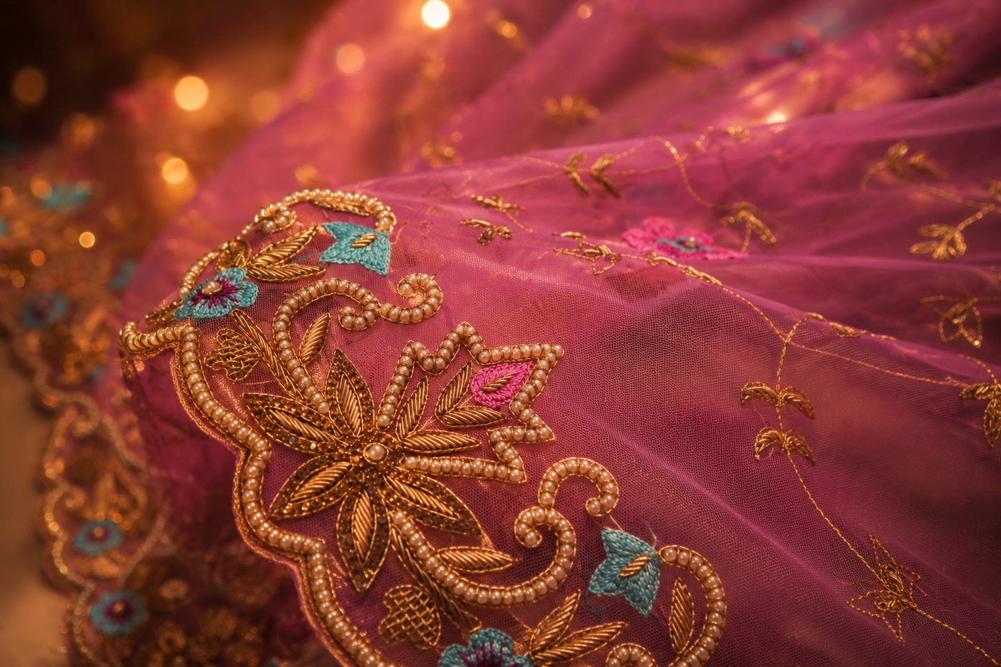 "The Orchid Pink" Premium Handcrafted Saree