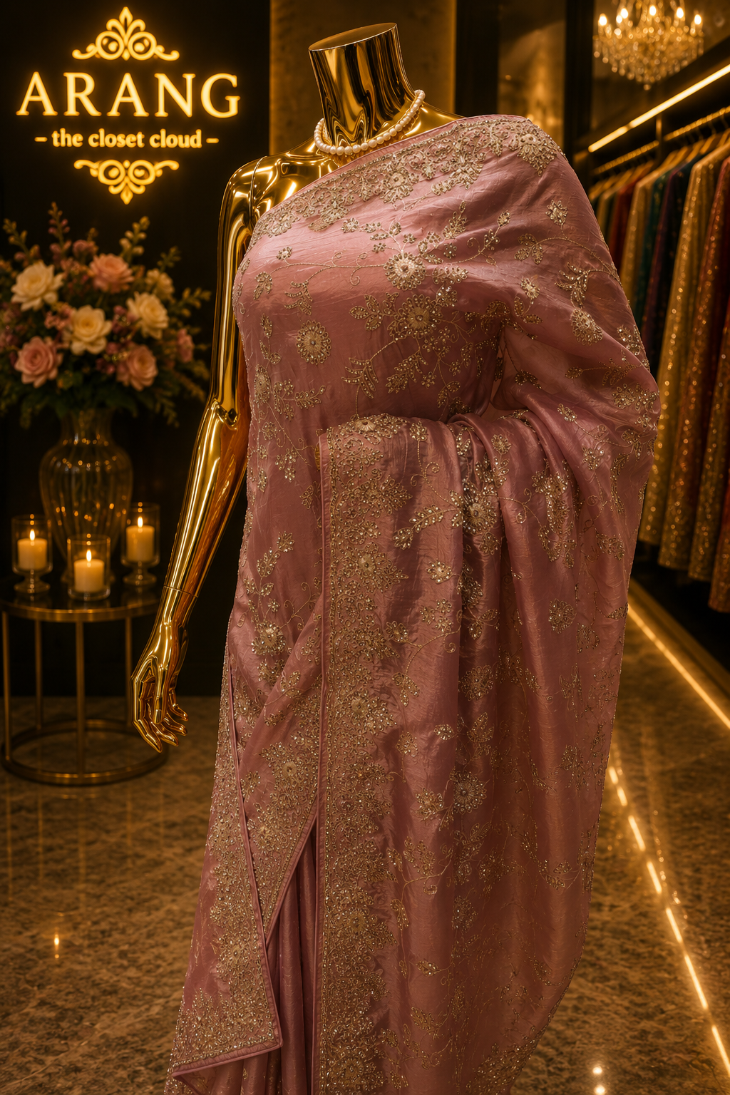 "The Dusty Mauve" Premium Designer Saree