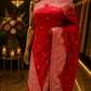 "The Vibrant Crimson Red" Premium Handcrafted Saree
