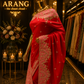 "The Vibrant Crimson Red" Premium Handcrafted Saree