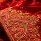 "The Vibrant Crimson Red" Premium Handcrafted Saree