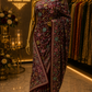 "The Luxury Wine" Premium Kashmiri Parsi Gara Saree