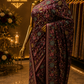 "The Luxury Wine" Premium Kashmiri Parsi Gara Saree