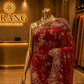 The Cincinnati Red" Premium Designer Saree