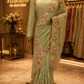 "The Pistachio Green" Premium Designer Saree
