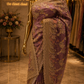 "The Metallic Mauve" Premium Designer Saree