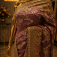 "The Metallic Mauve" Premium Designer Saree