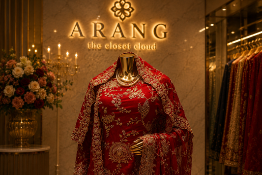 "The Royal Pink" Premium Bridal Saree With Veil