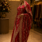 "The Royal Pink" Premium Bridal Saree With Veil