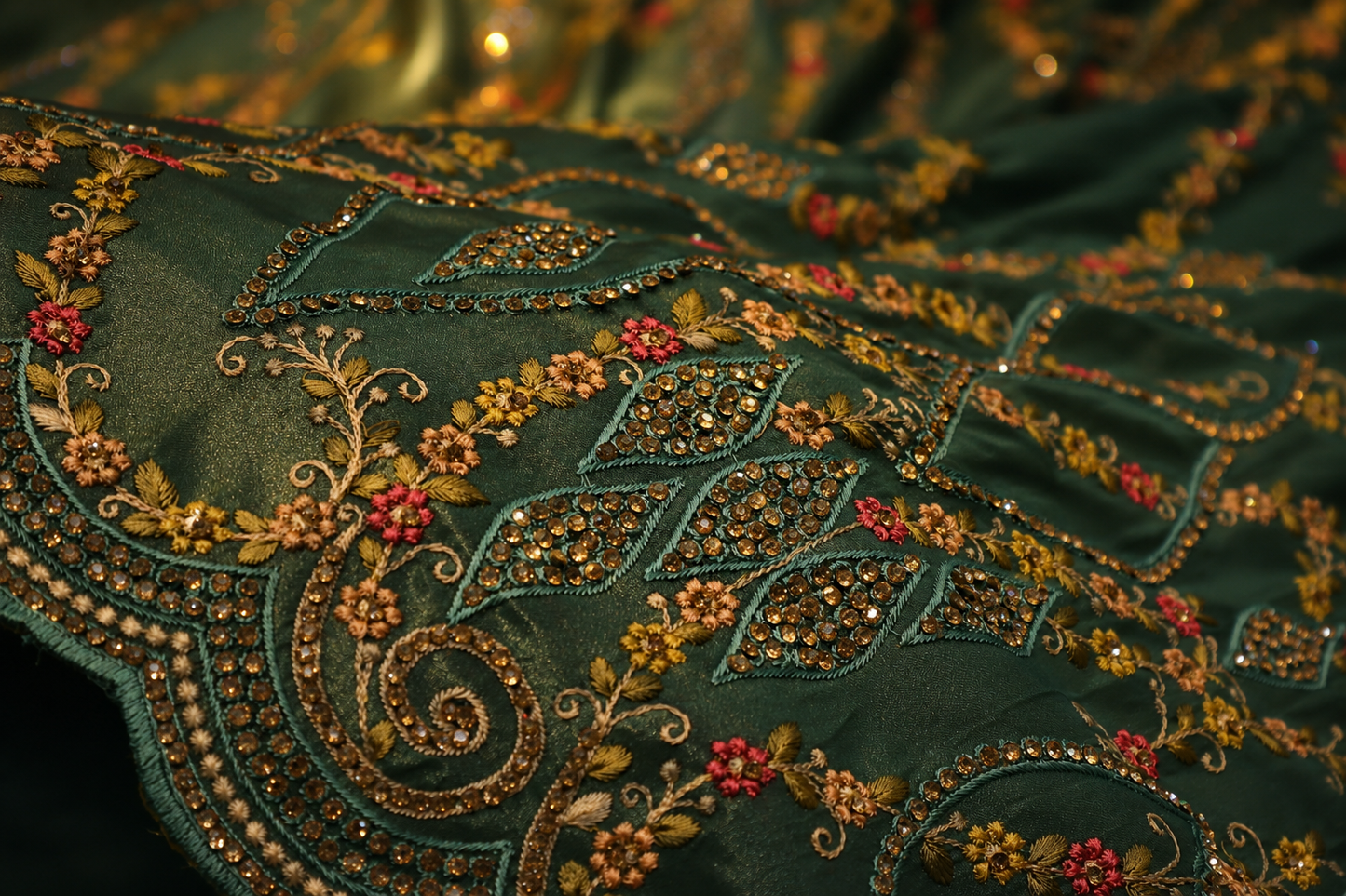 "The Persian Green" Premium Designer Saree