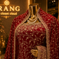 "The Royal Maroon" Premium Bridal Saree with Veil