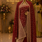 "The Royal Maroon" Premium Bridal Saree with Veil