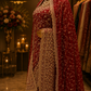 "The Royal Maroon" Premium Bridal Saree with Veil