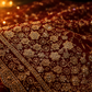 "The Royal Maroon" Premium Bridal Saree with Veil