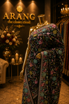 "The Black" Premium Kashmiri Parsi Gara Saree