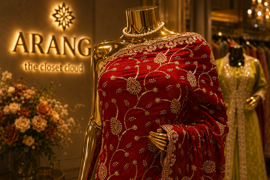 “The Pure Red” Premium Designer Bridal Saree