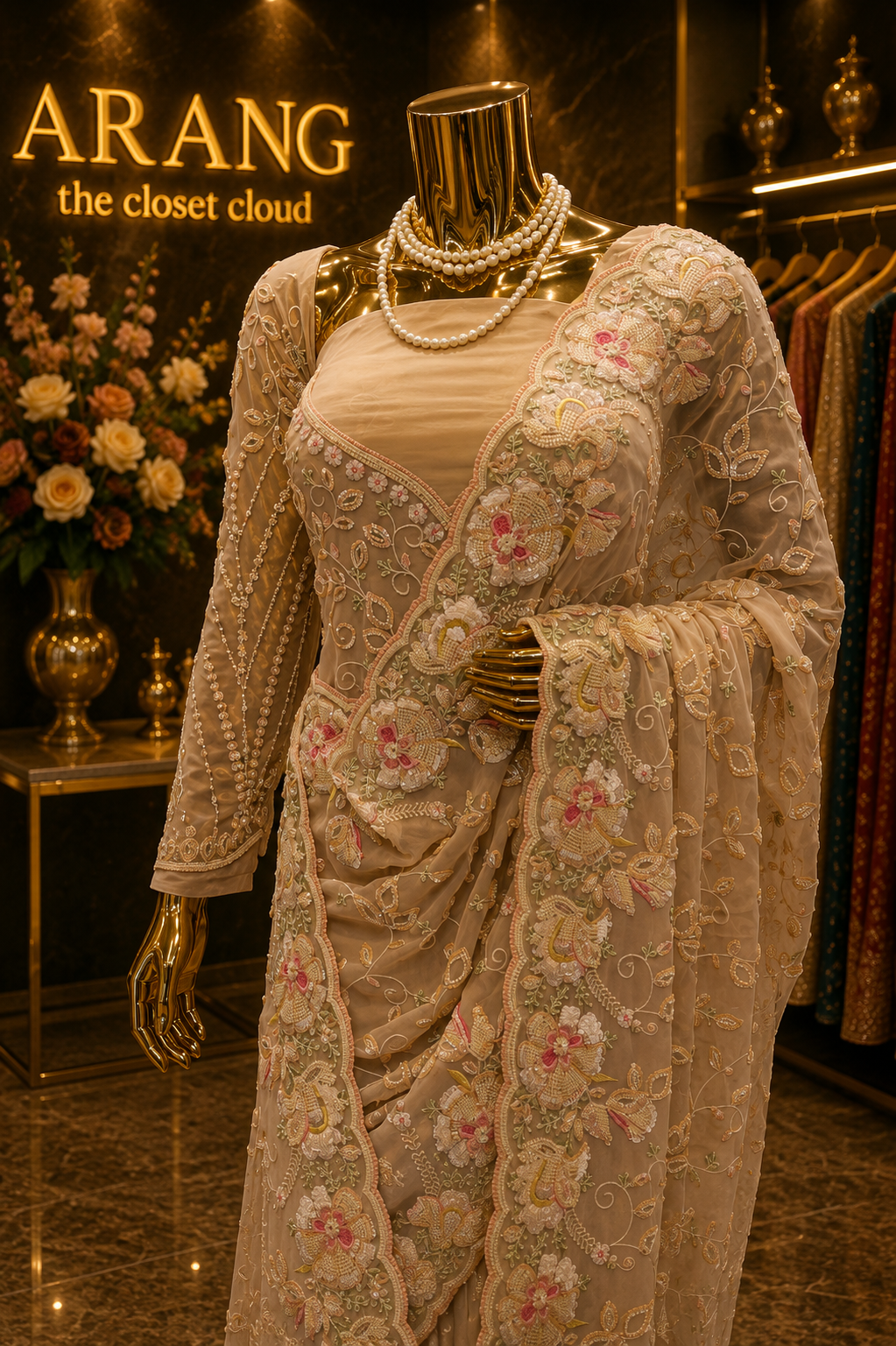 "The Almond" Premium Designer Saree