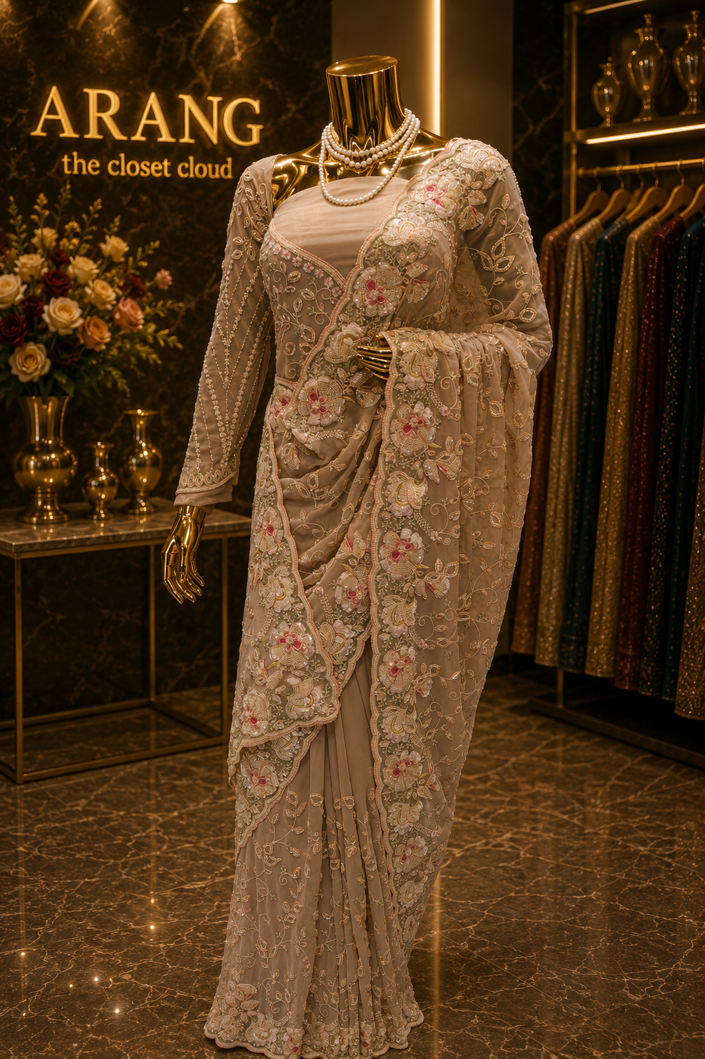 "The Almond" Premium Designer Saree