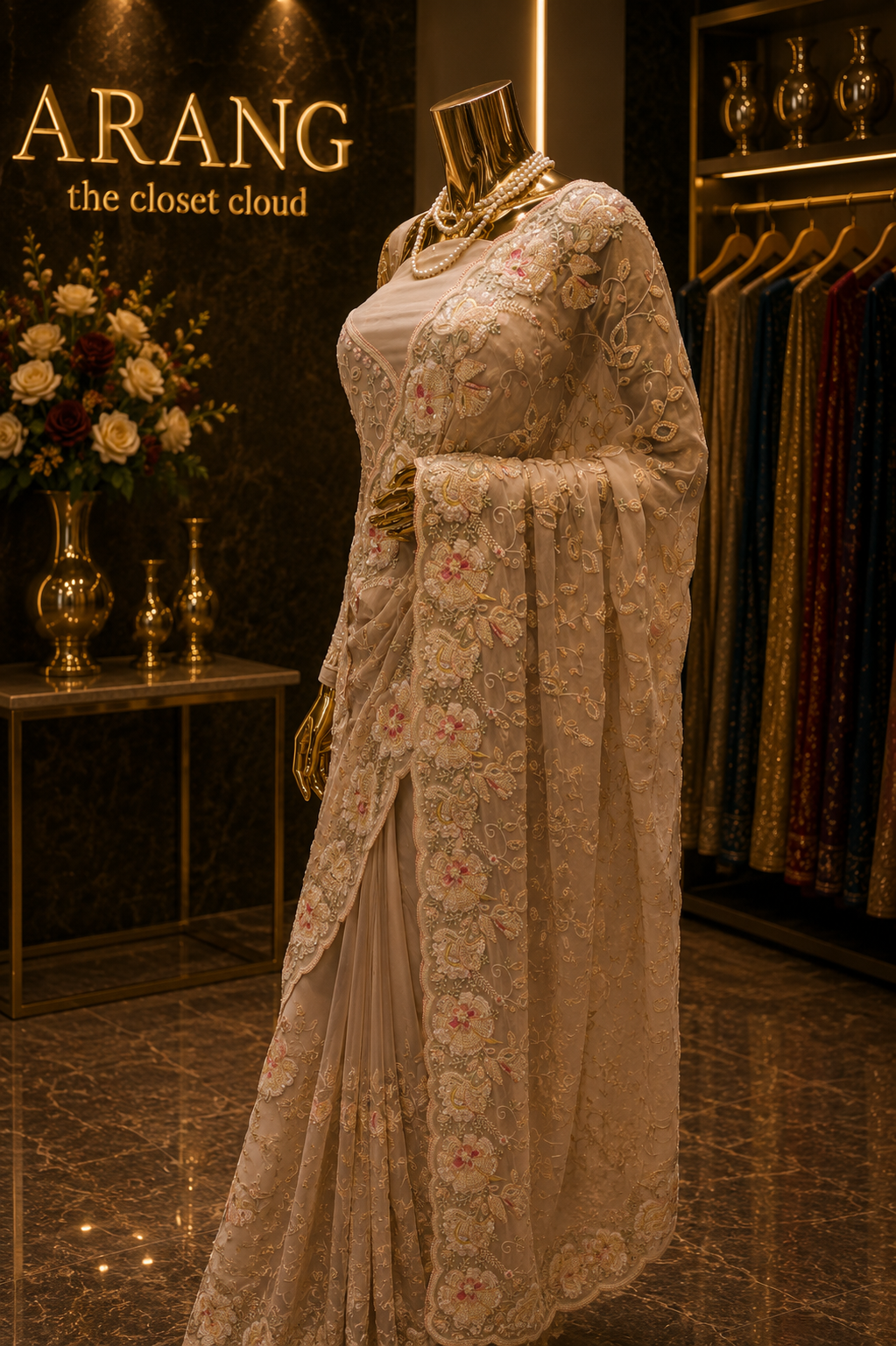 "The Almond" Premium Designer Saree