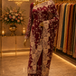 "The Royal Maroon" Premium Designer Saree