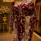 "The Wine Splash" Premium Designer Saree