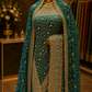 "The Persian Green" Premium Designer Saree with Veil