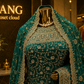 "The Persian Green" Premium Designer Saree with Veil