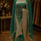 "The Persian Green" Premium Designer Saree with Veil