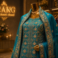 "The Peacock Blue" Premium Hand-Embroidered Bridal Lehenga