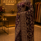 "The Russian Violet" Luxurious wedding Wear Saree