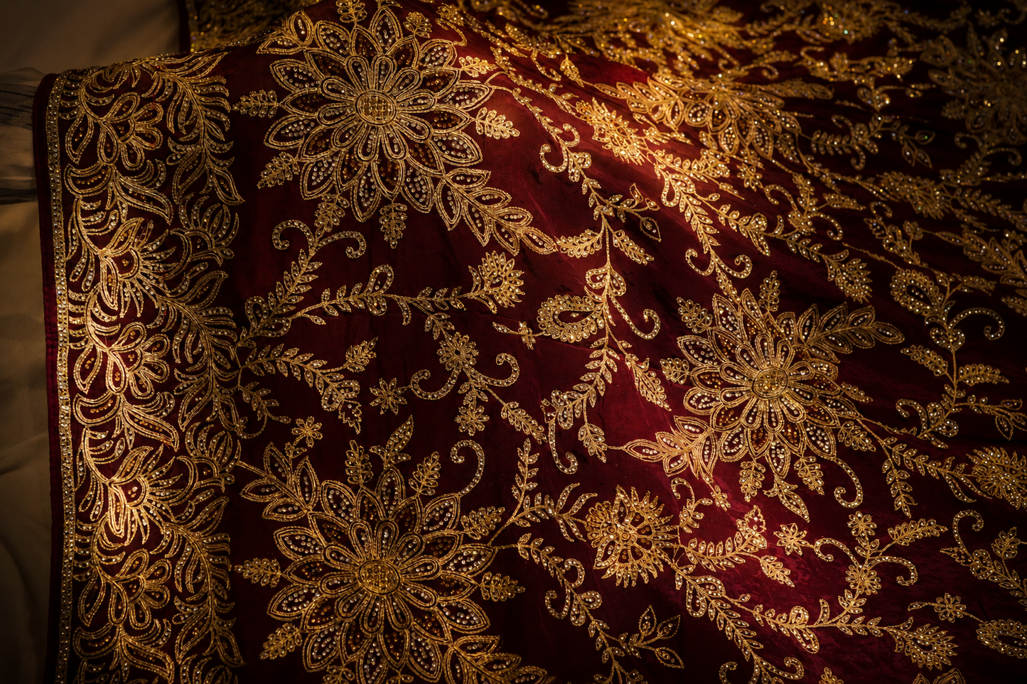 "The Russian Violet" Luxurious wedding Wear Saree