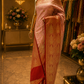 "The Pink & Red" Premium Banarasi Silk Saree