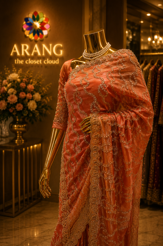“The Rustic Pink" Premium Designer Saree