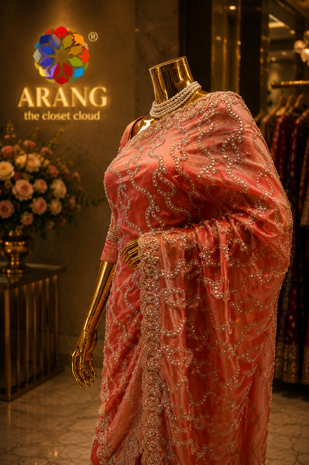 “The Rustic Pink" Premium Designer Saree