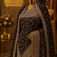"The True Purple" Premium Designer Saree with Veil