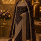 "The True Purple" Premium Designer Saree with Veil