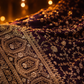 "The True Purple" Premium Designer Saree with Veil