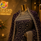 "The True Purple" Premium Designer Saree with Veil
