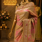 "The Rose Petals" Premium Luxury Banarasi Silk With Handcrafted Saree