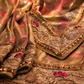 "The Rose Petals" Premium Luxury Banarasi Silk With Handcrafted Saree