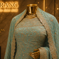 "The Pastel Aquamarine" Bridal Saree with Veil