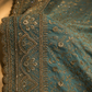 "The Pastel Aquamarine" Bridal Saree with Veil