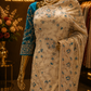 “The Floral White" Premium Luxury Wedding Wear Saree