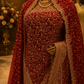 "The Dark Raspberry" Premium Bridal Saree with Veil