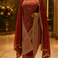 "The Dark Raspberry" Premium Bridal Saree with Veil