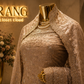 “The Royal Rose Gold” Premium Designer Saree with Veil